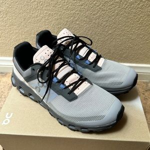 On Cloud Cloudvista Alloy/Black W8.5 NWT